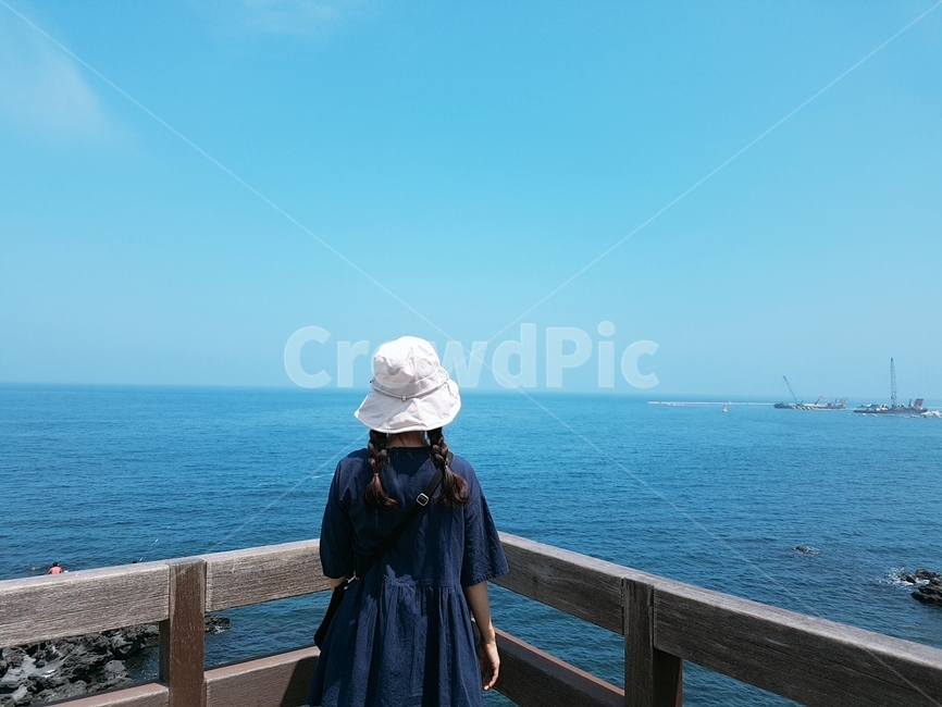 제주도,바다,여자,여행,푸른