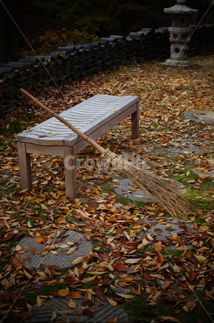 가을,낙엽,단풍,마당,빗자루,나무의자,의자,fall,autumn,fallenleaves,leaves,chair,woodchair,autumncolors,maple,broom,yard,garden
