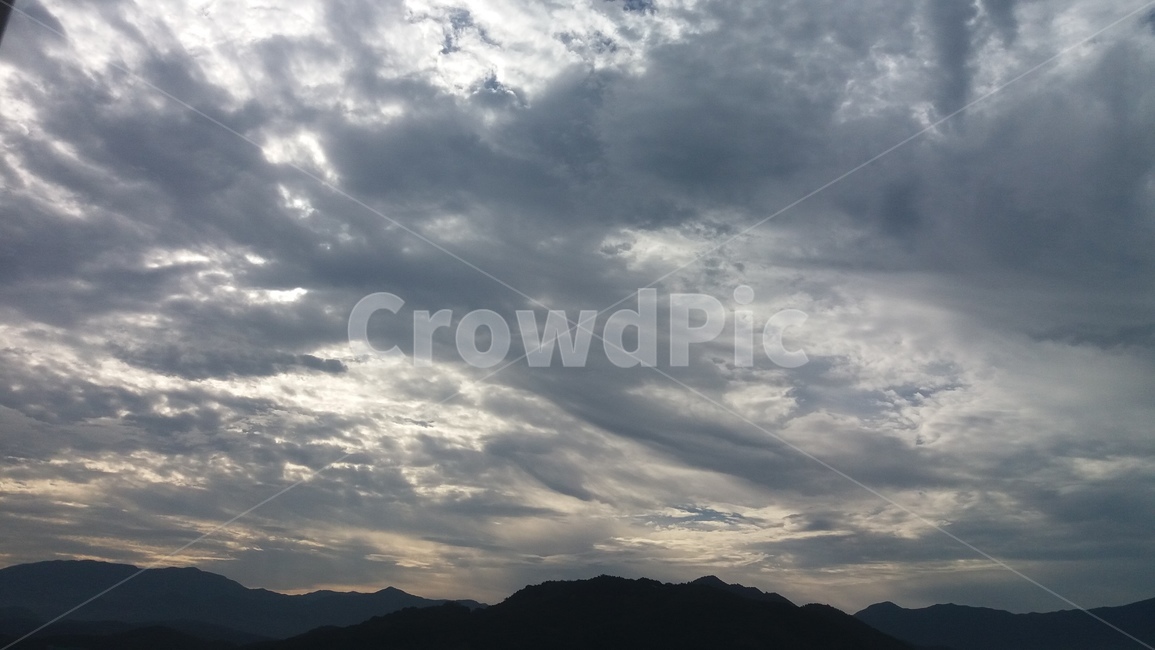 구름,하늘,자연,풍경,산