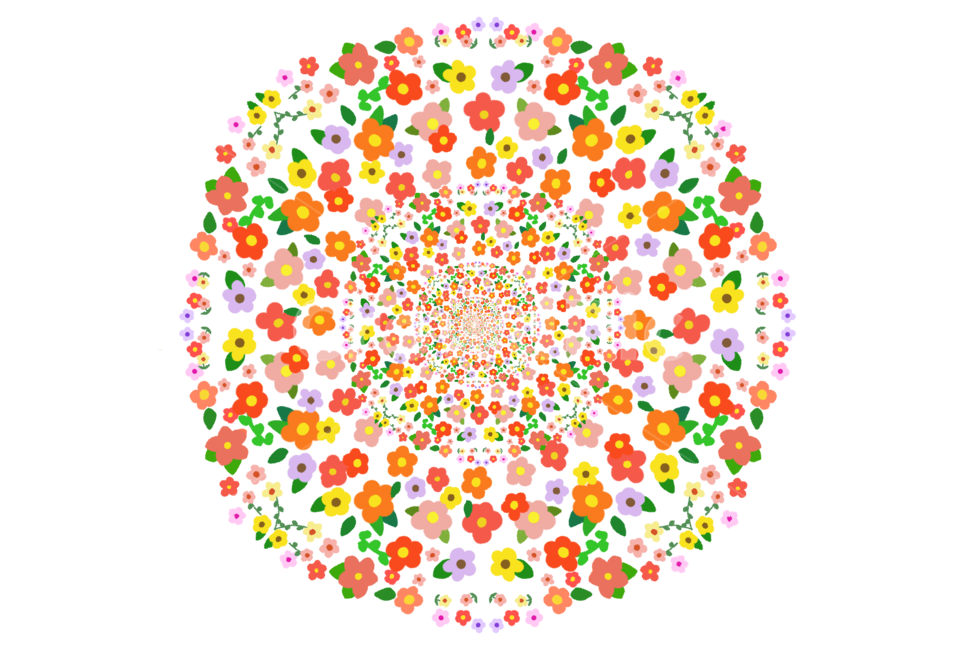 꽃,꽃밭,꽃배경,봄,spring,일러스트,스티커,누끼