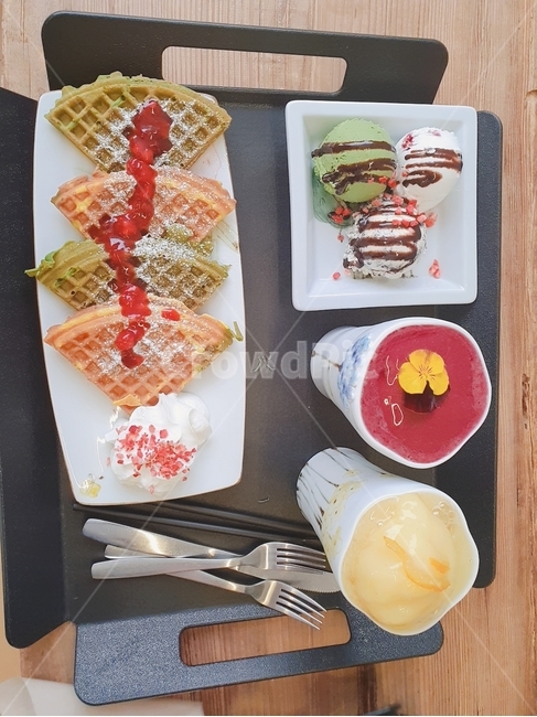 브런치,간식,다과,brunch,와플,디저트,dessert