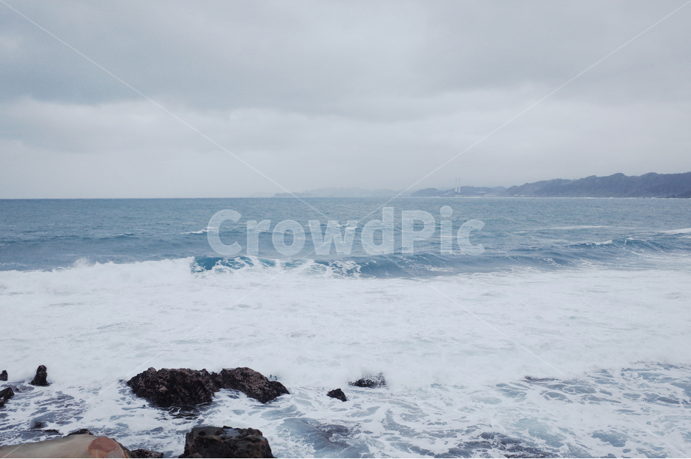 바다,겨울바다,파도,예류,대만,대만바다,예류바다,하얀파도,흐린날,taiwan,sea,ocean,자연,풍경,nature,landscape,대양,outdoors,옥외,water,물,promontory,곶