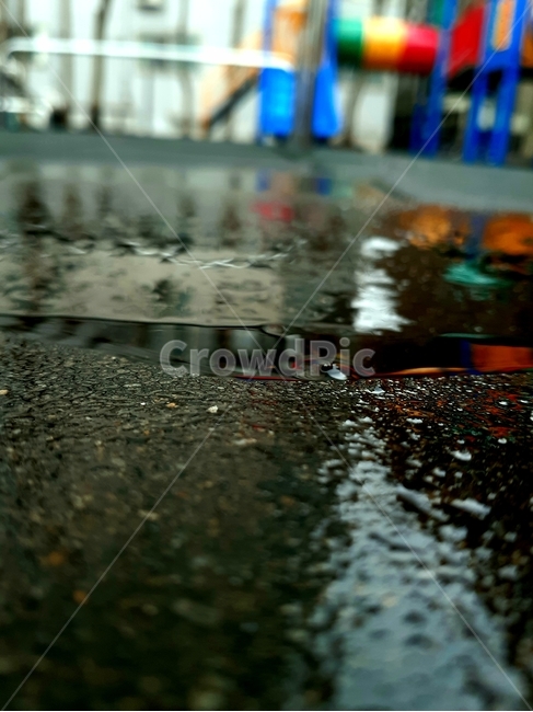 asphalt,아스팔트,놀이터,빗물,rain