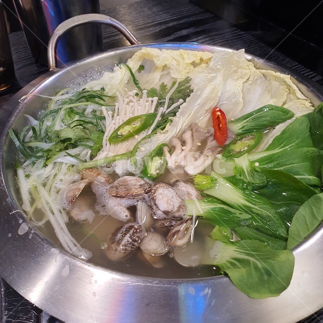 조개탕,바지락,바지락조개탕,바지락탕,국물요리,한식,국물,음식,요리,샤브샤브