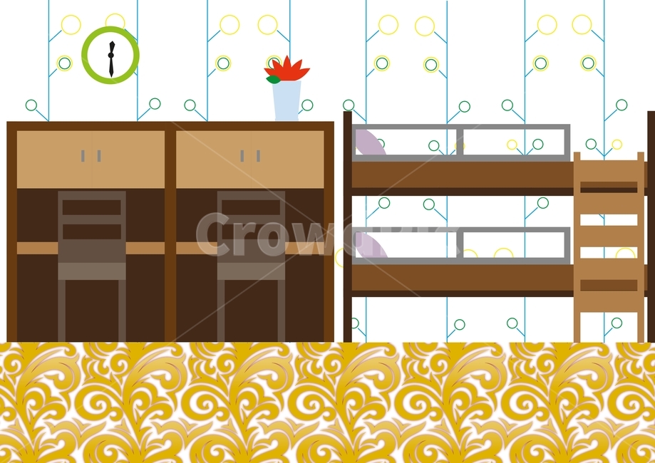 기숙사,일러스트레이터,침실,방,일러스트,dormitory,illustrator,bedroom,room,illustration,인테리어,실내디자인,interior design,그래픽,일러스트레이션,graphic,illustration