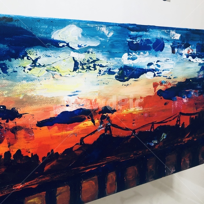 하늘,노을,그림,예쁜,구름
