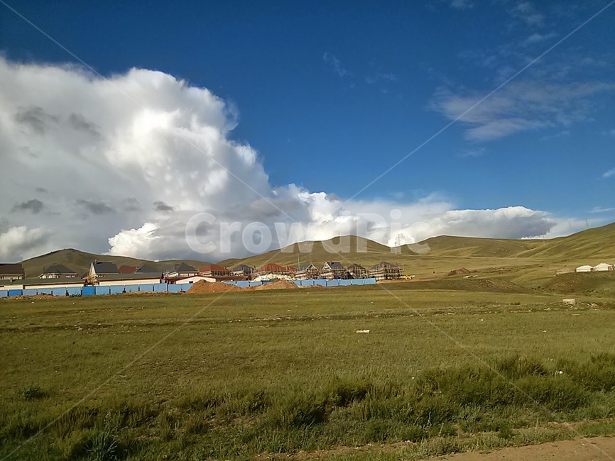 몽골,초원,풍경,배경,자연,grassland,들,field,nature