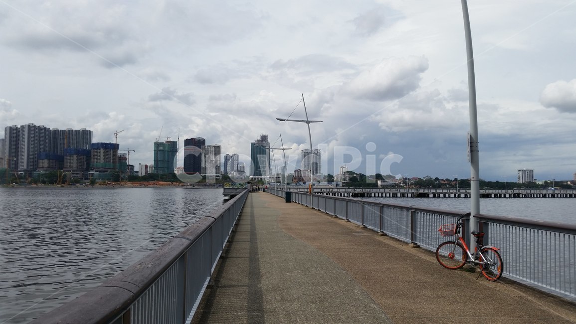 water,물,bicycle,bike,자전거,난간,wheel,바퀴,워터프론트,waterfront,산책로,singapore,싱가포르,싱가폴