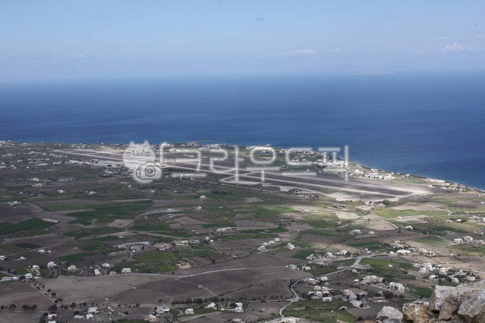 산토리니,공항,풍경,바다,그리스