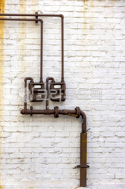 white brick,pattern,coffin,building,organized,pipe,brick,wall,regular,gas pipe