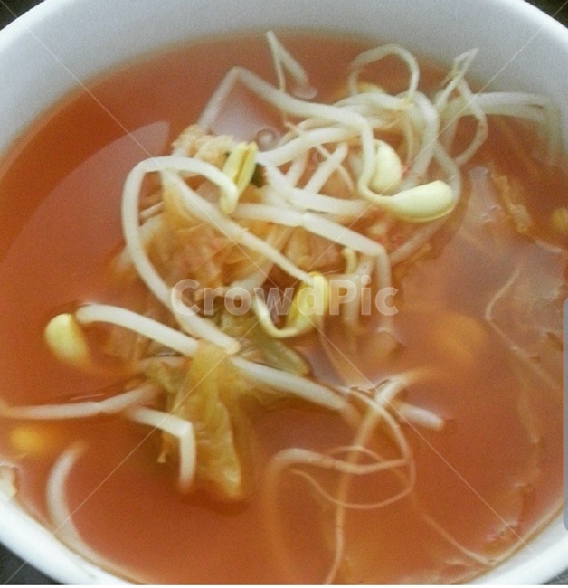 콩나물,국,매콤,고춧가루,밥
