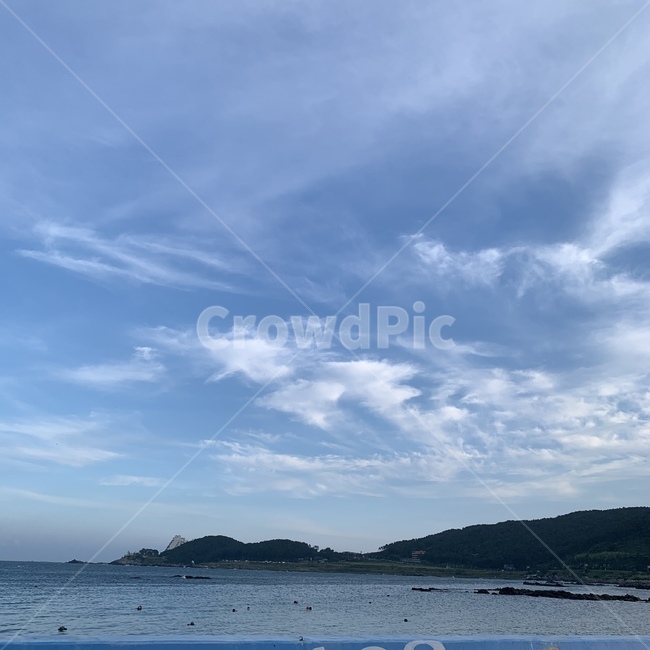 하늘,구름,바다,푸르름,sea