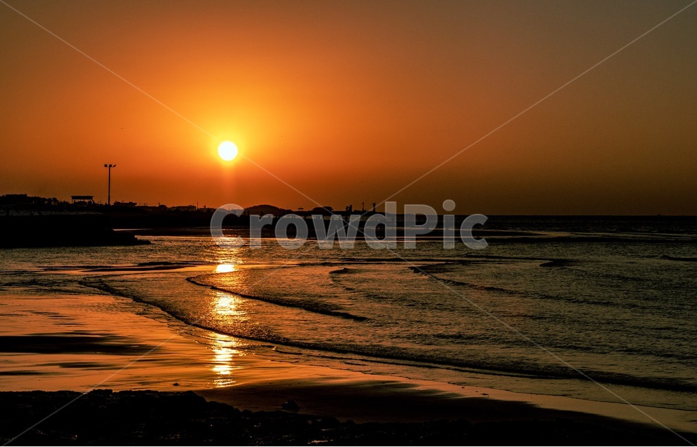 노을,바다,해변,햇빛,하늘,주황색,제주도,저녁,태양,자연,풍경,nature,landscape,sunlight,flare,플레어,light,빛,sky,outdoors,옥외,sunset,일몰,dusk,황혼,dawn,새벽,red sky,붉은 하늘