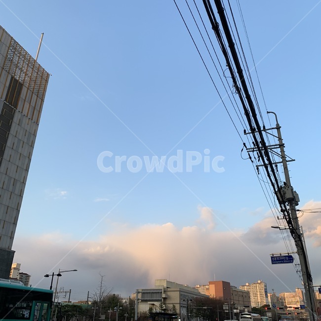 자연,구름,nature,sky,하늘,저녁,감성,전깃줄