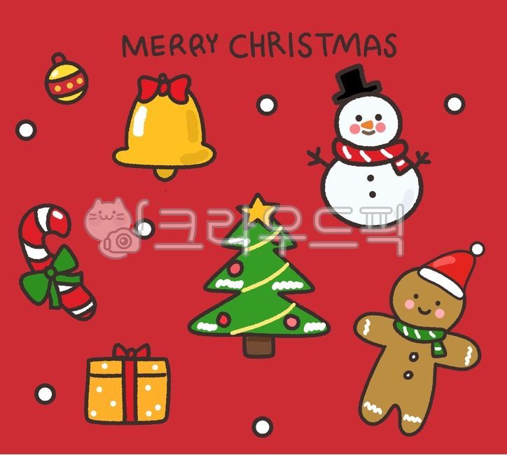 크리스마스,크리스마스일러스트,눈사람,크리스마스배경,장식,벨,트리,쿠키,진저브레드,성탄절일러스트