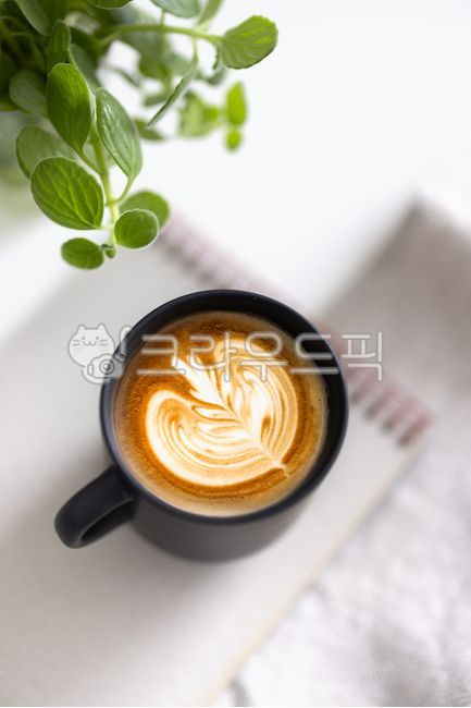 커피,라떼,탑뷰,음료,음식,카페라떼,라떼아트,찻잔,하이앵글,하트,모양,컵,잔,카페,디저트,갈색,화이트,카피스페이스