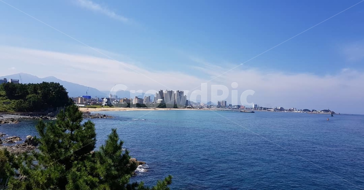 바다,풍경,해수욕장,파란,자연,휴식,휴가,해변,배경,감성,바탕화면,하늘,여름,계절,힐링,강원도,속초