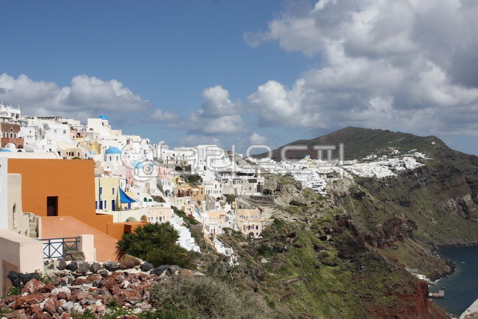 Greece,sky,Cliff,background,santorini