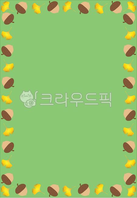 border,ginkgo leaves,writing pad,paper,pattern,autumn,acorn,holiday