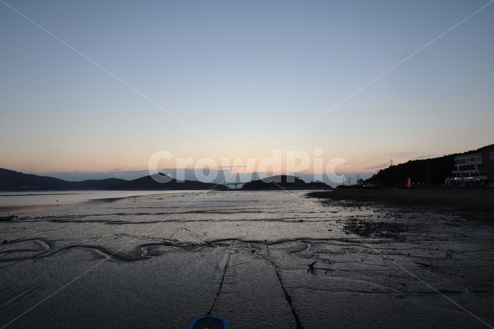 shoreline,해안선,water,바다,ocean,연안,인천,저녘,노을,옥외,갯벌,바닷가