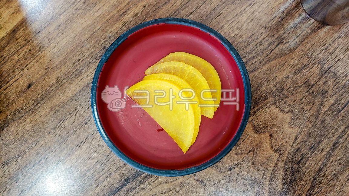 단무지,food,음식,반찬,meal,그릇,bowl