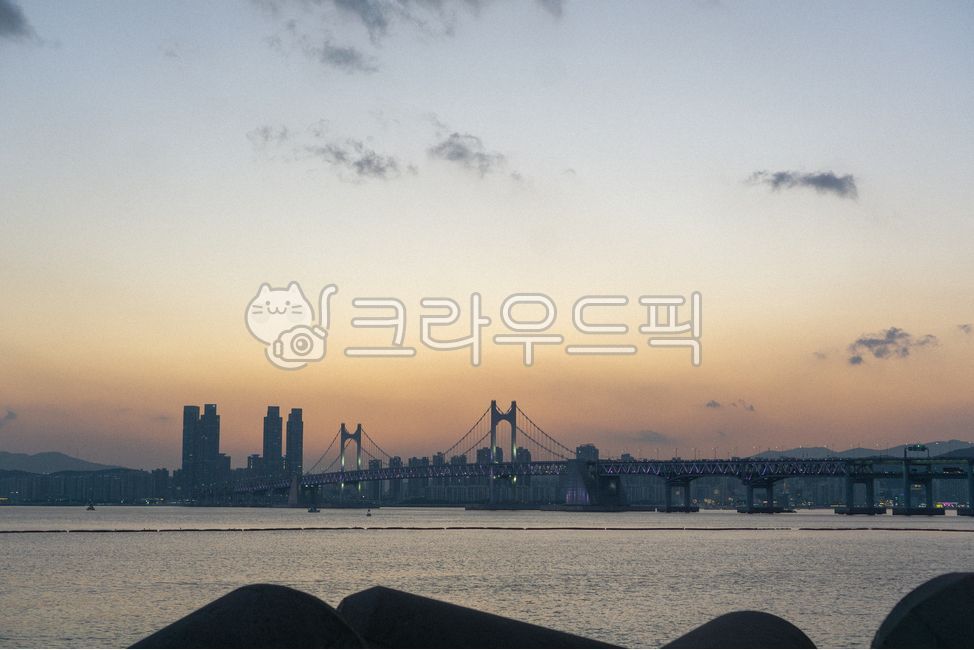 바다,다리,대교,광안대교,바다노을