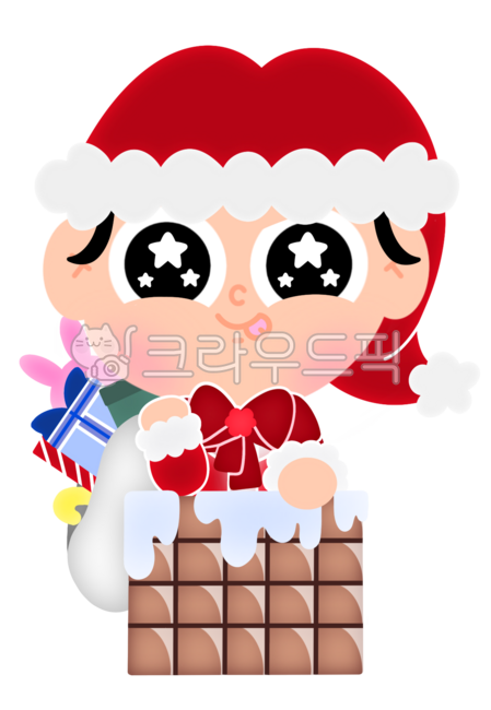 Christmas,male character,Santa Claus,cute drawing,SD character