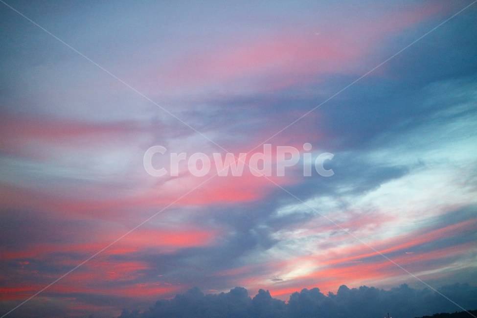 하늘,노을,일몰,구름,감성,자연,풍경,nature,landscape,색깔,색상,색채,색감,color sense,color sensitivity,feeling of color,outdoors,옥외,sky