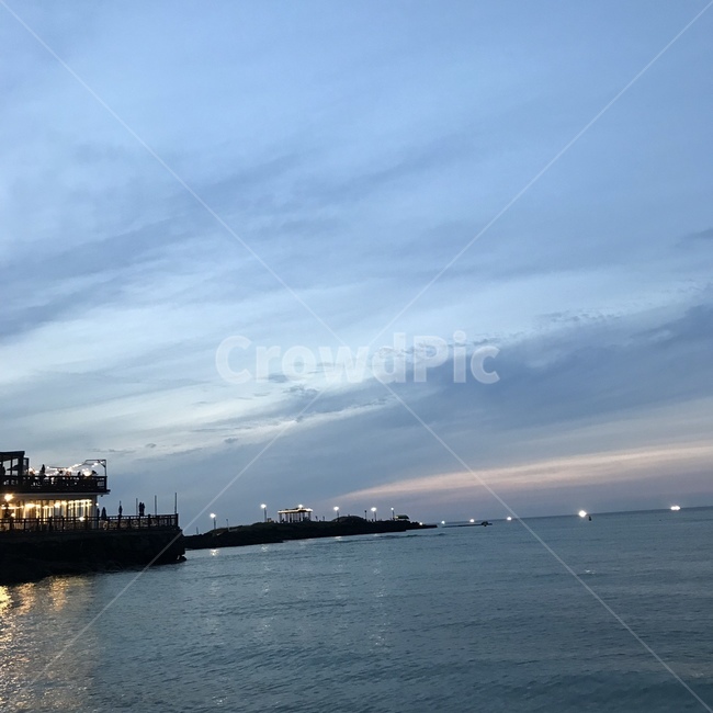 바다,해변,하늘,저녁,힐링,sea,노을,시원하다,여름밤