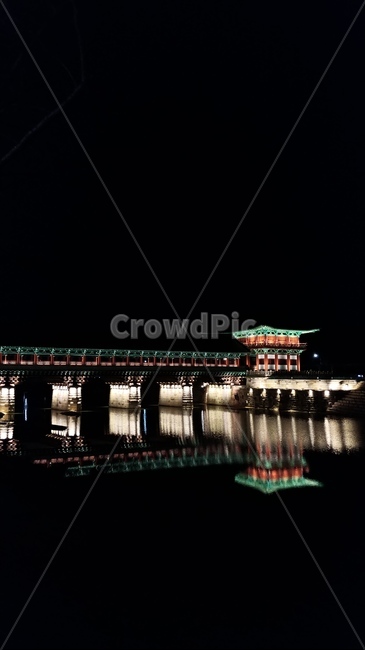경주,야경,월정교,다리,풍경,불빛,한국적