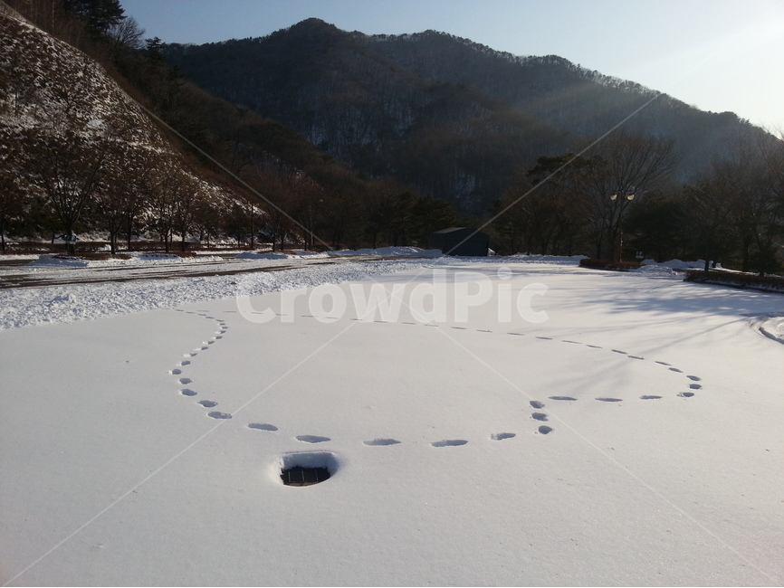 하트,겨울,눈,발자국,눈밭,겨울,계절,winter,season,자연,풍경,nature,landscape