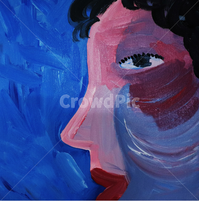 일러스트,인물,감성,아크릴,여인,예술,art