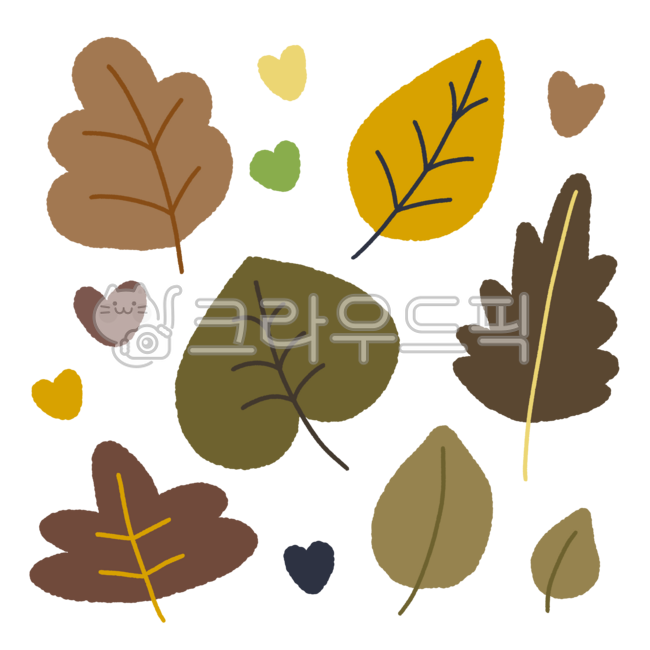 Illustration,hand-drawn,drawing,icon,emoticon,sticker,design,autumn,leaf,leaf,grass,nature,plant,heart,shape,environment board composition,maple,maple leaf