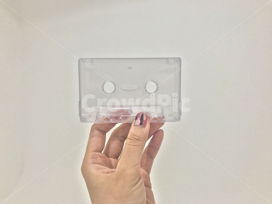nailart,네일아트,카세트테이프,cassettetape,white,투명한,transparent