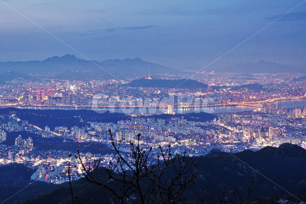 강남구,도심풍경,관악산,일몰,야경,조명
