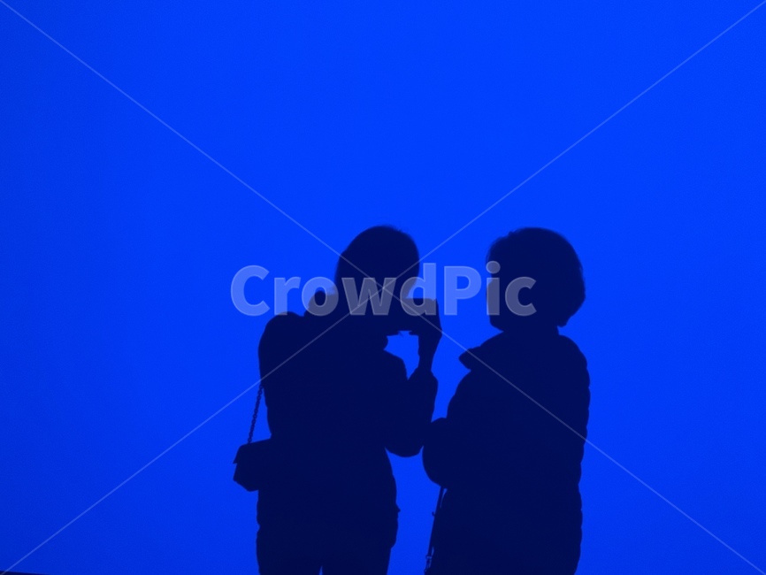 silhouette,실루엣,person,사람,human,인간,블루스크린,그림자,shadow