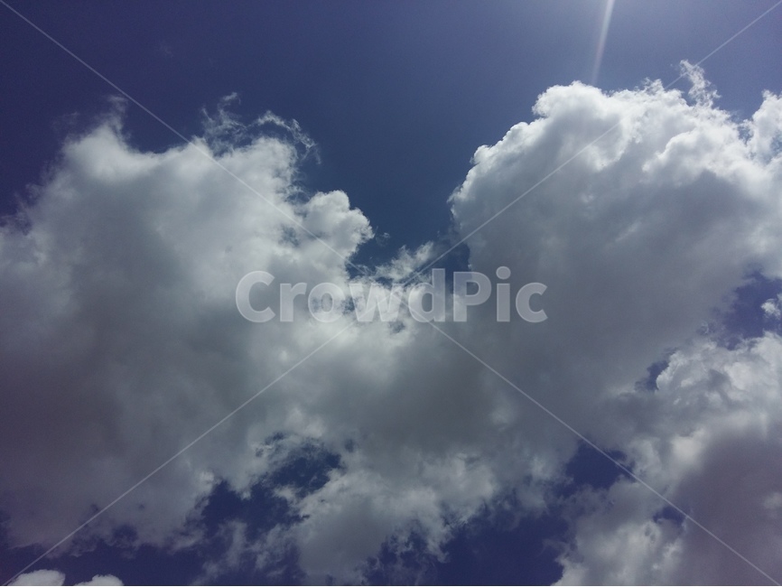 뭉게구름,봄,파랑하늘,햇빛,바람,낮,자연,풍경,nature,landscape,outdoors,옥외,weather,날씨,light,빛,flare,플레어