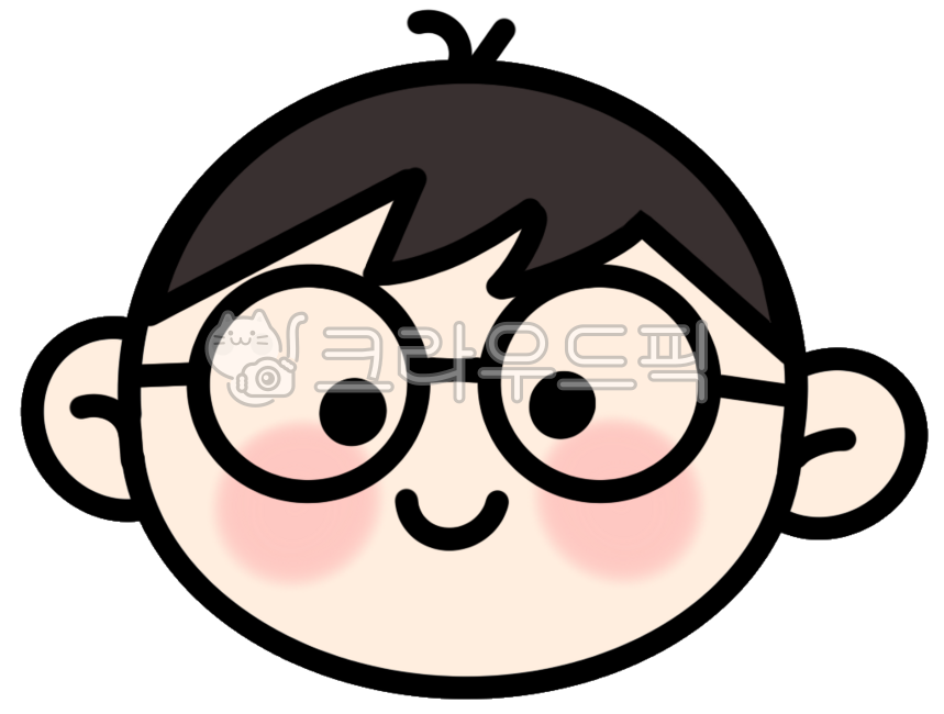 소년,캐릭터,귀여운,안경,안경쓴아이,남자아이,남학생