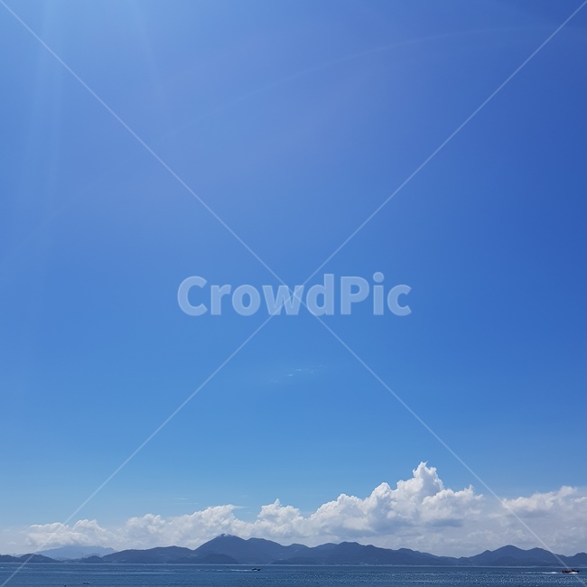 여름,바다,하늘,구름,여수,파랑,blue,summer,sky,cloud,sea,풍경,자연