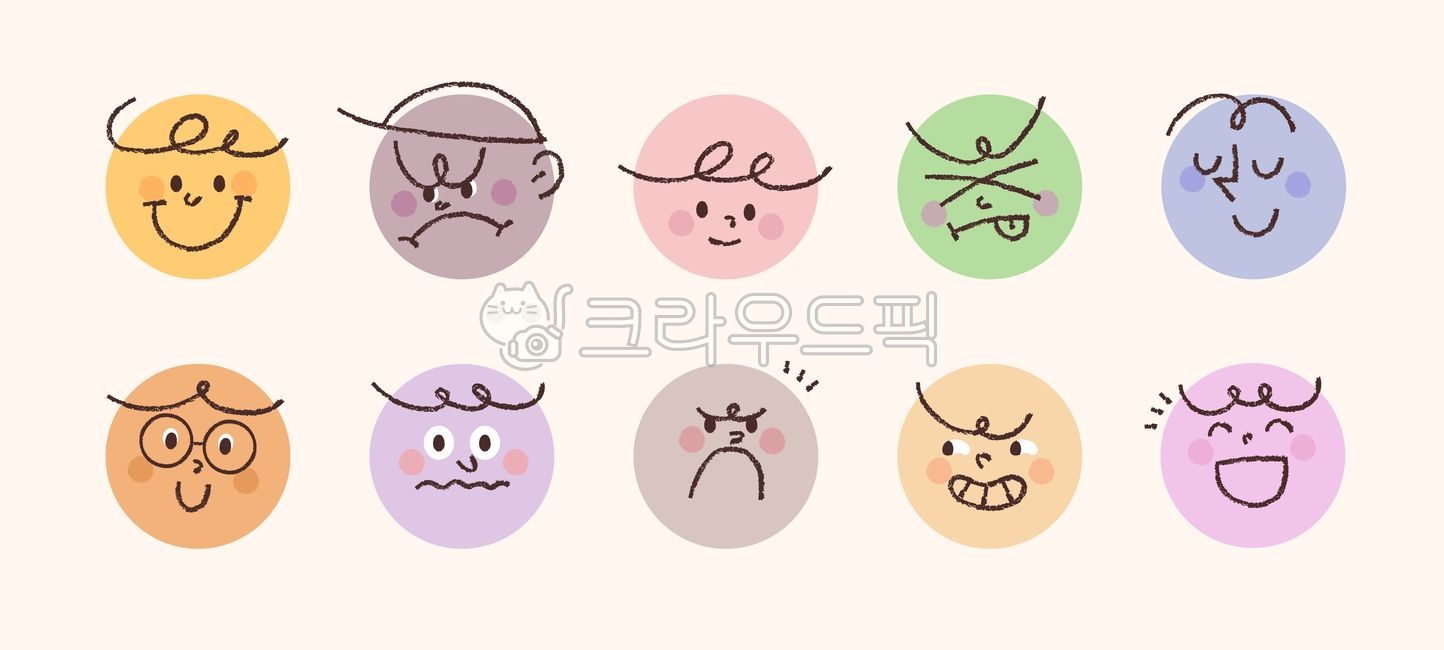facial expression,line,happy,icon,simple,cute,smile,character,pencil line,vector,Face,emoticon,laugh,surprised,ashamed,set,sticker,People,colored pencil,collection,angry,doodle,face,emotion,various,smiley face,illustration,circle