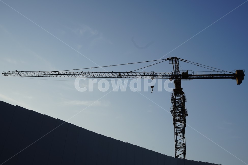 공사장,건축,크레인,고공크레인,공사,하늘,construction,crane,building,site,산업,industry,industrial,건설업,건축업,construction industry