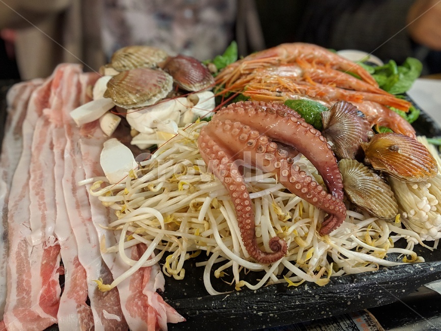 음식,삼합,해물,문어,요리,koreanfood,한국음식,해산물,seafood
