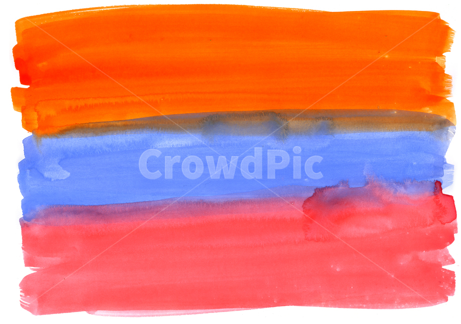 물감그림,handdrawing,손그림,watercolor,ine,주황색,orange,파란색,blue,빨간색,red
