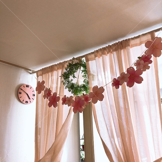 인테리어,핑크,벚꽃,interior,pink,cherryblossom