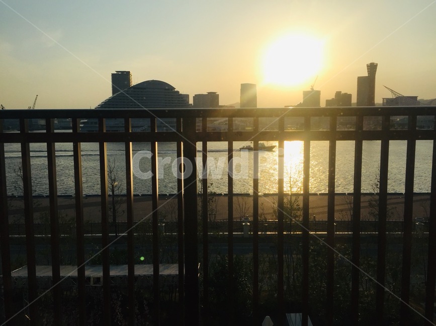 하버랜드,노을,선셋,일몰,하버랜드일몰