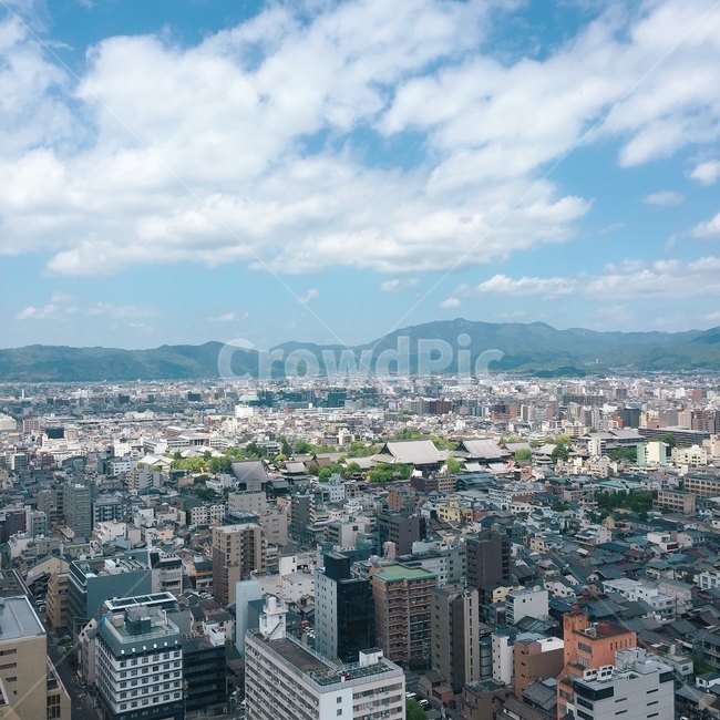 도시,하늘,날씨,구름,건물,일본,교토