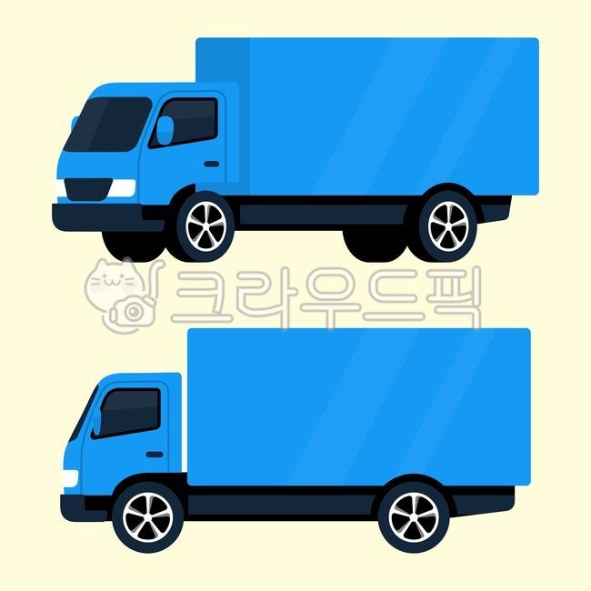 트럭,트럭일러스트,자동차일러스트,자동차,교통수단,일러스트,이동수단,자동차그림,교통,차량,차량일러스트,교통일러스트,단순한,파란색,박스트럭,배송차량,측면트럭,물류트럭,상자트럭,트럭그림