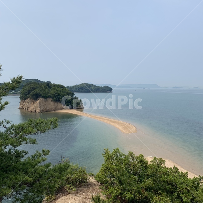 바다,섬,풍경,하늘색,자연,엔젤로드