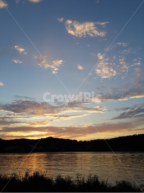 신정호수,저수지,저녁노을,노을,풍경,맑음,해,자연,풍경,nature,landscape,outdoors,옥외,sky,하늘,weather,날씨