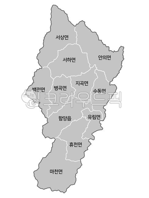 Hamyanggun administrative map,Hamyanggun,Hamyang,Hamyanggun map,Hamyanggun administrative district